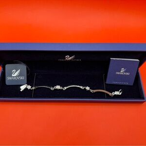 Swarovski Silver Bracelet with Blue Box